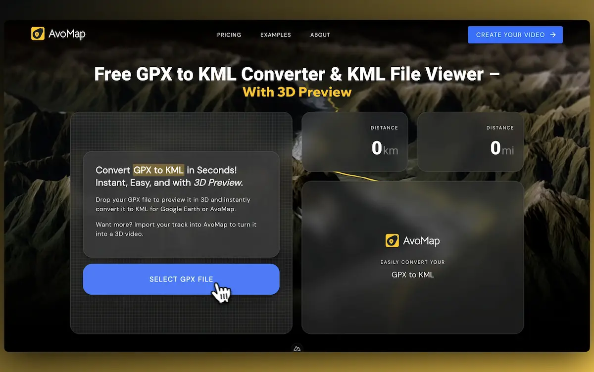 Step 1: Pick the KML file