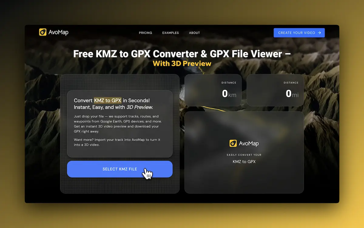 Step 1: Pick the KMZ file
